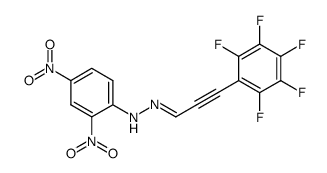 N-(2,4-Dinitro-phenyl)-N'-[3-pentafluorophenyl-prop-2-yn-(Z)-ylidene]-hydrazine Structure
