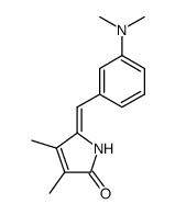 5-[1-(3-Dimethylamino-phenyl)-meth-(Z)-ylidene]-3,4-dimethyl-1,5-dihydro-pyrrol-2-one结构式