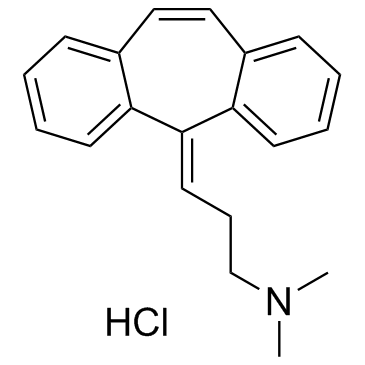 5-(3-二甲氨基亚丙基)-二苯并[a,d]环庚三烯盐酸盐图片