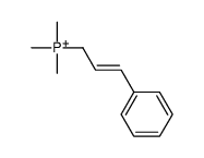 trimethyl(3-phenylprop-2-enyl)phosphanium结构式