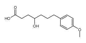 γ-hydroxy-4-methoxybenzeneheptanoic acid Structure