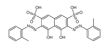 4,5-Dihydroxy-3,6-bis-(2-methylphenylazo)-2,7-naphthalindisulfonsaeure结构式