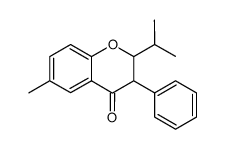 2-Isopropyl-6-methyl-3-phenyl-chroman-4-one Structure
