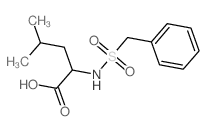 2-(benzylsulfonylamino)-4-methyl-pentanoic acid Structure