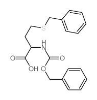 4-benzylsulfanyl-2-phenylmethoxycarbonylamino-butanoic acid Structure