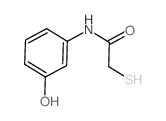 Acetamide,N-(3-hydroxyphenyl)-2-mercapto-结构式