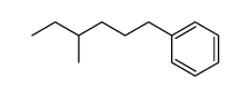 4-methyl-1-phenylhexane Structure