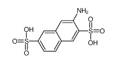 3-aminonaphthalene-2,6-disulfonic acid结构式