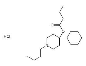 (1-butyl-4-cyclohexylpiperidin-4-yl) butanoate,hydrochloride Structure