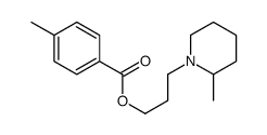 p-Toluic acid 3-(2-methylpiperidino)propyl ester Structure