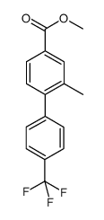 2-methyl-4'-trifluoromethyl-biphenyl-4-carboxylic acid methyl ester Structure