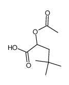 2-acetoxy-4,4-dimethylpentanoic acid Structure