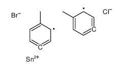 bromo-chloro-bis(4-methylphenyl)stannane Structure