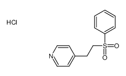 4-[2-(benzenesulfonyl)ethyl]pyridine,hydrochloride Structure