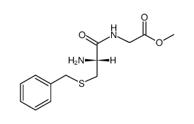 N-(S-benzyl-L-cysteinyl)-glycine methyl ester Structure