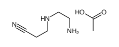 Propanenitrile, 3-[(2-aminoethyl)amino]-, homopolymer, acetate Structure