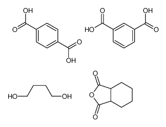 3a,4,5,6,7,7a-hexahydro-2-benzofuran-1,3-dione,benzene-1,3-dicarboxylic acid,butane-1,4-diol,terephthalic acid Structure