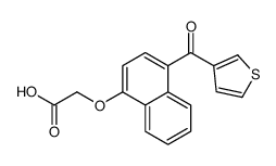 2-[4-(thiophene-3-carbonyl)naphthalen-1-yl]oxyacetic acid结构式