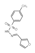 Benzenesulfonic acid,4-methyl-, 2-(3-furanylmethylene)hydrazide结构式