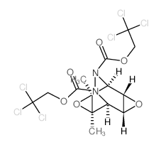 2,4-dimethyl-(1rN,2tH,4tH,5cN,6cH,8cH)-3,7-dioxa-9,10-diaza-tetracyclo[3.3.2.02,4.06,8]decane-9,10-dicarboxylic acid bis-(2,2,2-trichloro-ethyl) ester结构式