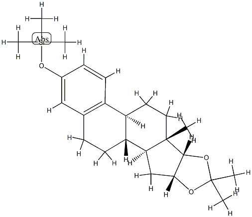 16α,17α-[Isopropylidenebis(oxy)]-3-(trimethylsiloxy)-1,3,5(10)-estratriene Structure