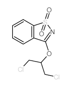 1,2-Benzisothiazole,3-[2-chloro-1-(chloromethyl)ethoxy]-, 1,1-dioxide Structure