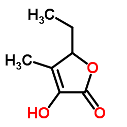 5-Ethyl-3-hydroxy-4-methyl-2(5H)-furanone Structure
