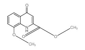 4-羟基-8-甲氧基喹啉-2-羧酸甲酯结构式