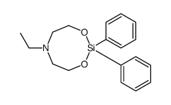 6-ethyl-2,2-diphenyl-1,3,6,2-dioxazasilocane Structure