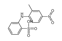 [(2-methyl-4-nitrophenyl)amino]benzenesulphonic acid Structure