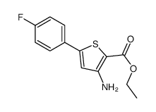 Ethyl 3-amino-5-(4-fluorophenyl)-2-thiophenecarboxylate结构式