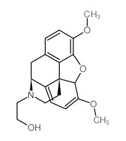 Morphinan-17-ethanol,6,7,8,14-tetradehydro-4,5-epoxy-3,6-dimethoxy-, (5a)- (9CI)结构式