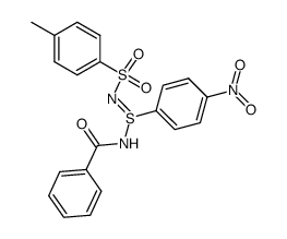 N-benzoyl-4-tosyl-4-nitrobenzenesulfinamidine结构式