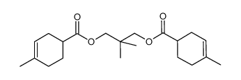 2,2-dimethyl-propane-1,3-diol bis(4-methyl-3-cyclohexenecarboxylate)结构式
