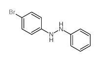 1-(4-bromophenyl)-2-phenyl-hydrazine结构式