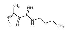 1,2,5-Thiadiazole-3-carboximidamide,4-amino-N-butyl-结构式