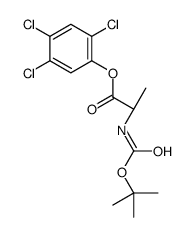 N-TERT-BUTOXYCARBONYL-L-ALANINE-2,4,5-TRICHLOROPHENYL ESTER结构式