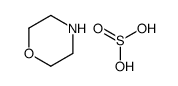 morpholine,sulfurous acid Structure