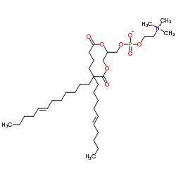 1,2-二肉豆蔻酰基-sn-甘油-3-磷酸胆碱结构式