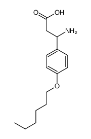 3-氨基-3-(4-己氧基苯基)丙酸结构式