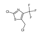 2-Chloro-5-chloromethyl-4-(trifluoromethyl)thiazole结构式