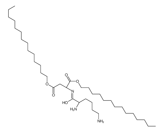 ditetradecyl (2S)-2-[[(2S)-2,6-diaminohexanoyl]amino]butanedioate Structure