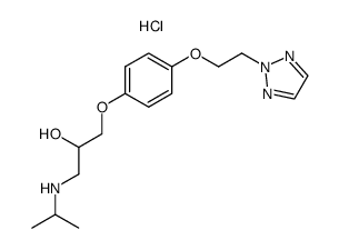 1-isopropylamino-3-[4-[2-(2H-1,2,3-triazol-2-yl)ethoxy]phenoxy]-2-propanol hydrochloride结构式