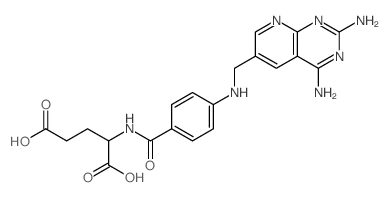 2-[[4-[(7,9-diamino-2,8,10-triazabicyclo[4.4.0]deca-2,4,6,8,10-pentaen-4-yl)methylamino]benzoyl]amino]pentanedioic acid结构式