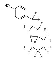 4-(1,1,2,2,3,3,4,4,5,5,6,6,7,7,8,8,8-heptadecafluorooctyl)phenol结构式