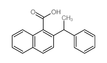 2-(1-phenylethyl)naphthalene-1-carboxylic acid Structure
