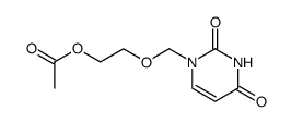 1-[(2-acetoxyethoxy)methyl]uracil Structure