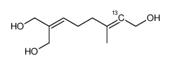 [2-13C]-9,10-dihydroxygeraniol结构式