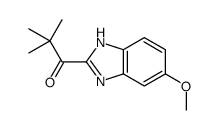 1-(6-methoxy-1H-benzimidazol-2-yl)-2,2-dimethylpropan-1-one Structure