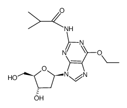 2'-deoxy-O6-ethyl-N2-(2-methyl-1-oxopropyl)guanosine Structure